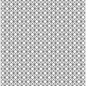 Lisbeth Black Geometric Lattice Black Wallpaper Sample