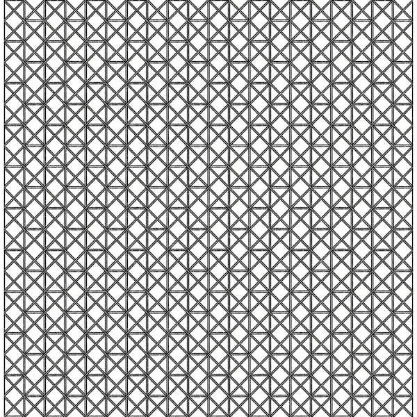 A-Street Prints Lisbeth Black Geometric Lattice Black Wallpaper Sample