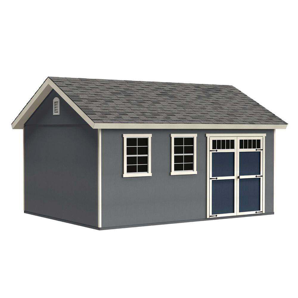 DIY Beachwood 16 ft. x 12 ft Wooden Outdoor Storage Garden Shed with Floor Windows, and Double Door (192 sq. ft. ) price history on PriceWatchPro