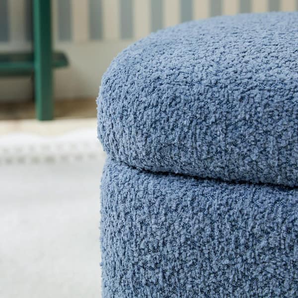 Walker Edison Furniture Company Linley Contemporary Soft Blue