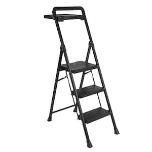 4.2 ft. Reach Ladder Folding Step Stool Ladders Lightweight 300 lbs. Capacity Step Ladder Suitable for Home and Office