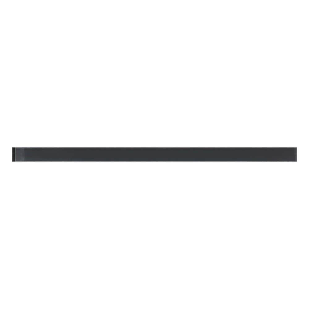 Colorway 0.6 in. x 12 in. Ash Gray Glass Glossy Pencil Liner Tile Trim (0.5 sq. ft./case) (10-pack) price history on PriceWatchPro