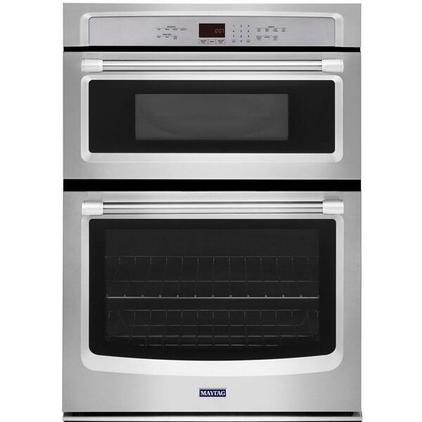 Maytag 30 in. Electric Wall Oven with Built-In Microwave in Stainless Steel