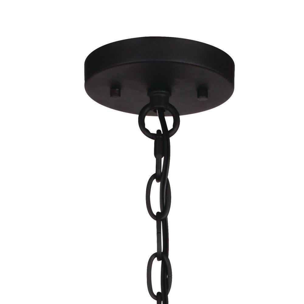 Taylor Textured Black and Ash Gray 24" Industrial Drum Pendant Light