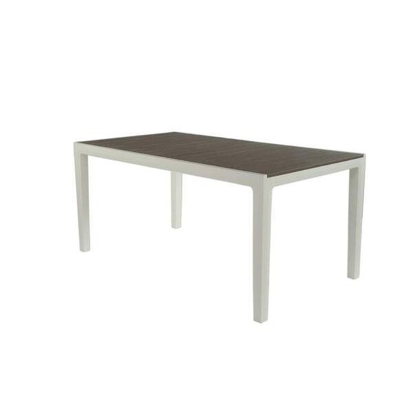 Keter Harmony White Cappuccino Patio Dining Table