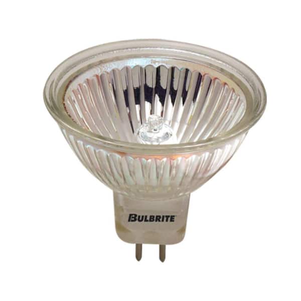 Bulbrite 20-Watt Soft White Light MR16 with Bi-Pin Base GU5.3 Dimmable Clear Halogen Light Bulb (8-Pack)