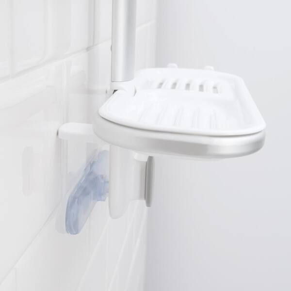 OXO Good Grips Quick-Extend Aluminum Pole Shower 4-Shelf Bath