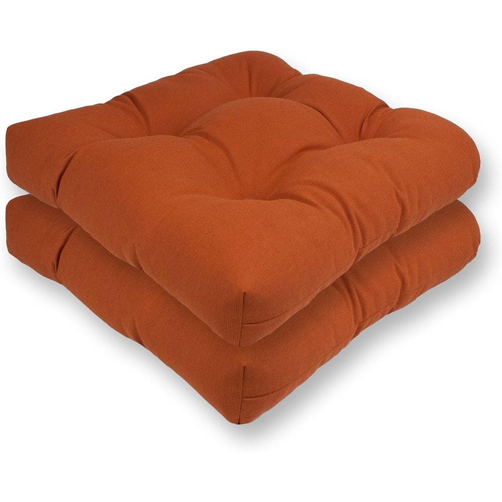 Sunbrella Outdoor Chair Square U Seat Cushion (Set of 2), Cayenne 16 in. x 16 in. price history on PriceWatchPro
