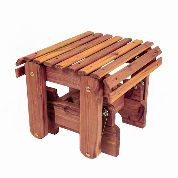 American Furniture Classics Aromatic Red Cedar Series Cedar Wood Outdoor Gliding Ottoman