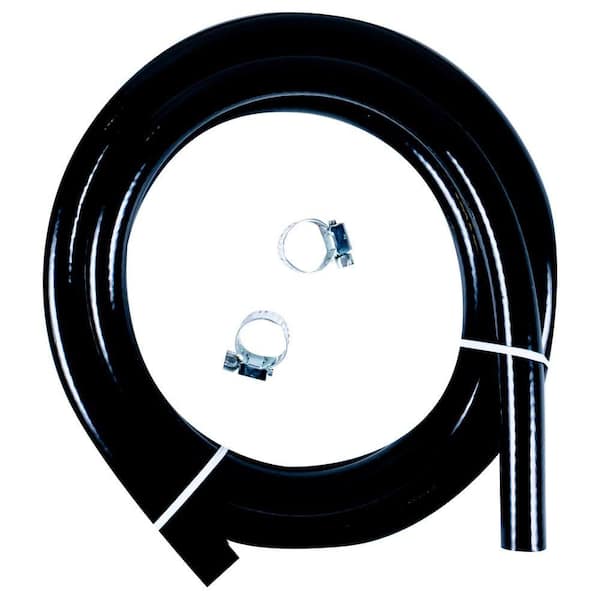 Dragon 3/8 in. x 72 in. Vinyl Gas Hose with Clamps