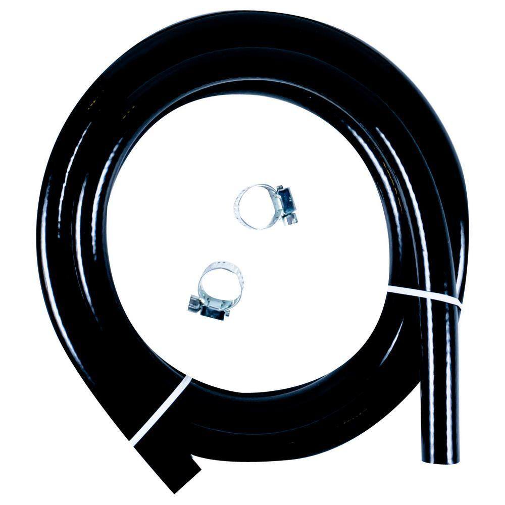 PlumbPro 3/8 in. x 72 in. Vinyl Gas Hose with Clamps 02272 The Home Depot