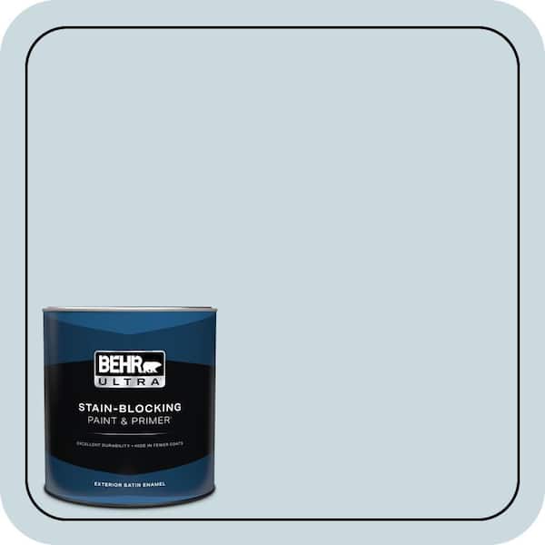 BEHR ULTRA 1 qt. #MQ3-53 Sky Light View Satin Enamel Exterior Paint & Primer