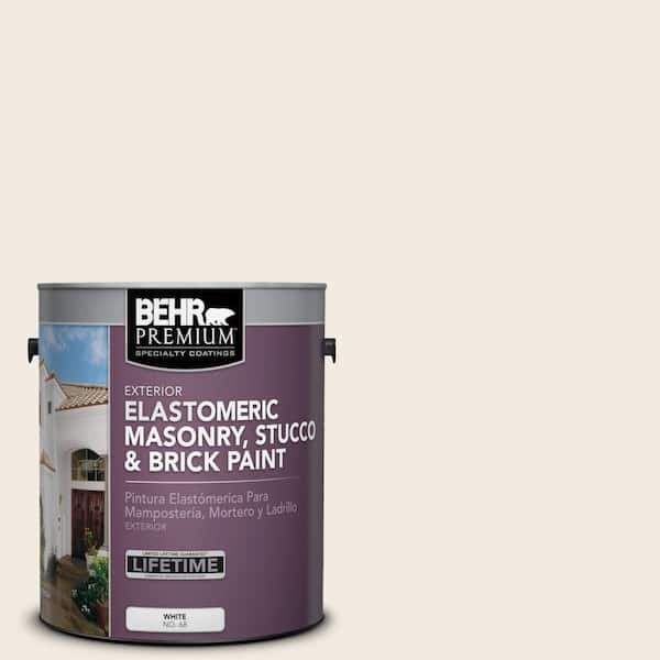 1 gal. #12 Swiss Coffee Elastomeric Masonry, Stucco and Brick Exterior Paint