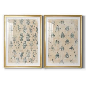 Vintage Blockprint I by Wexford Homes 2 Pieces Framed Abstract Paper Art Print 30.5 in. x 42.5 in.