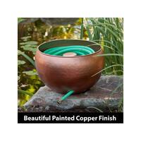LIBERTY GARDEN 100 ft. Copper Steel Viper Hose Pot Garden Hose Reel 1908-A