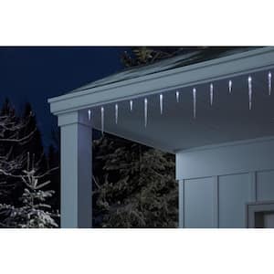 25 Count Cool White LED Icicle Lights