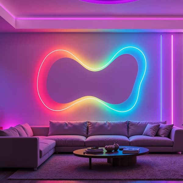 SVOPES 16.4 ft. Flexible LED Neon Rope Light, Compatible with