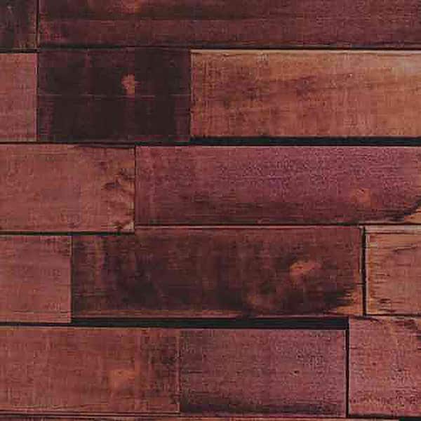 Decowall New York Vanilla Wood Brown Wood Wallpaper Sample