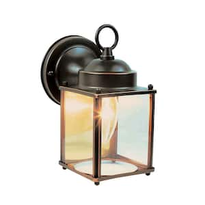 Titan Lighting Ridgewood 1-Light Outdoor Hazelnut Bronze Sconce