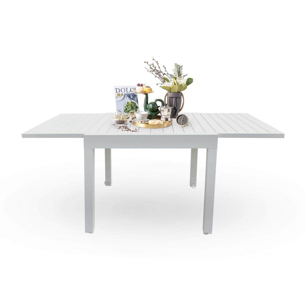 Rectangular Metal Outdoor Dining Table with Extension price history on PriceWatchPro