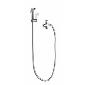 Non-Electric Stainless Steel Bidet Sprayer with Sprayer Holder For Toilet, Single Handle Bidet Attachment in Silver
