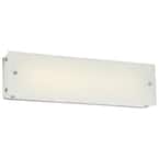 Button 27-Watt Brushed Nickel Integrated LED Bath Light