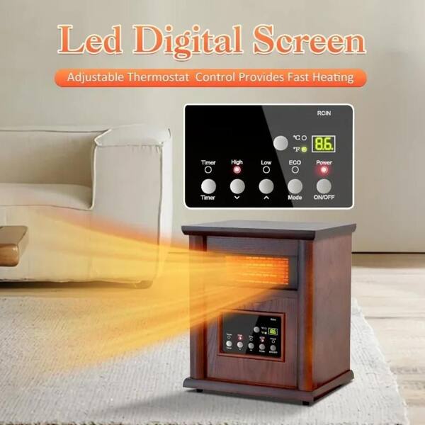 オイルヒーター eureks HERITAGE HEATER EHT-M15QDF Nordic Hygge 1500-Watt Electric Space Heater with 3-Heating