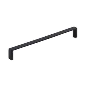 Metro 6-5/16 in. Center-to-Center Modern Matte Black Bar Cabinet Pull