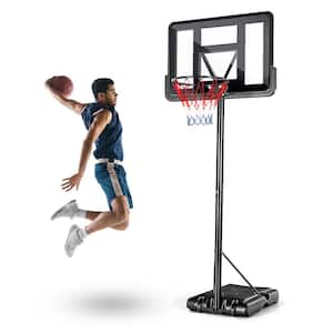 Outdoor Basketball Hoop 4.25 ft. to 10 ft. Height Adjustable Basketball Goal with Shatterproof Backboard and Wheels