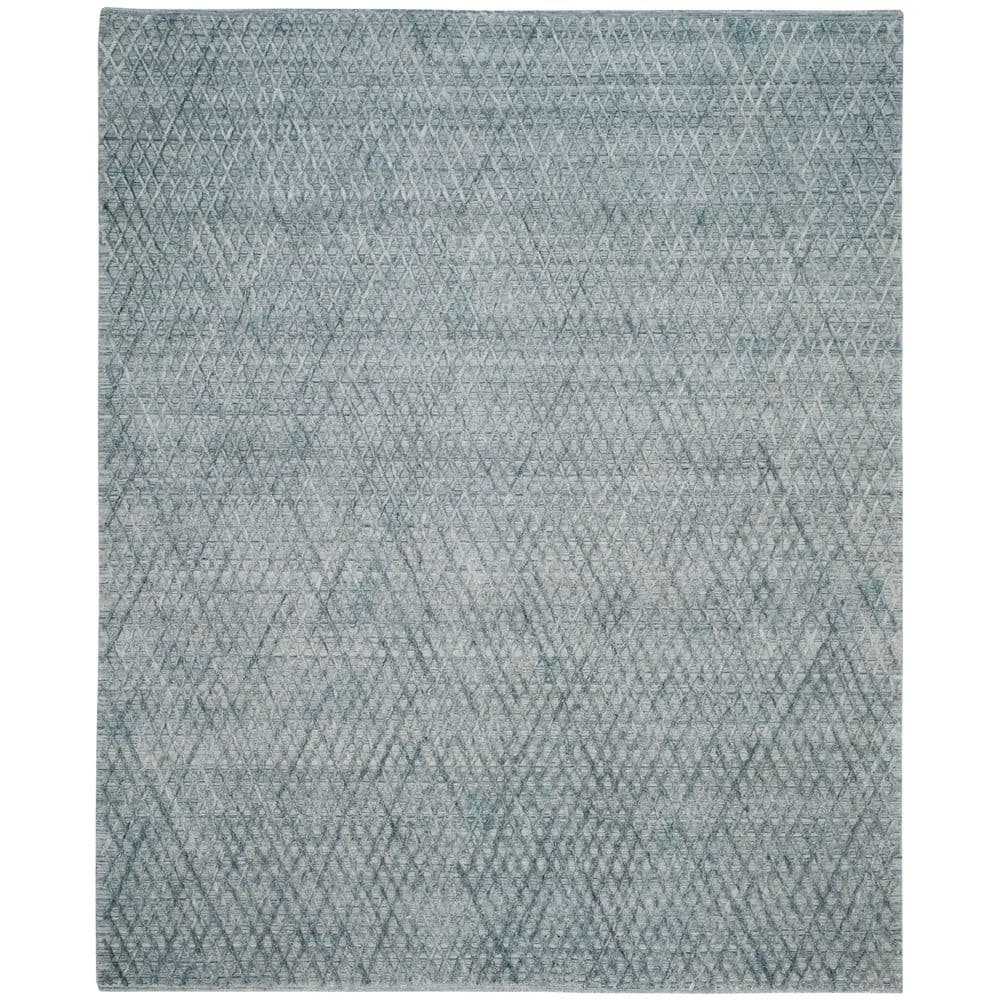 SAFAVIEH Mirage 9 ft. x 12 ft. Indigo Solid Color Diamond Area Rug ...