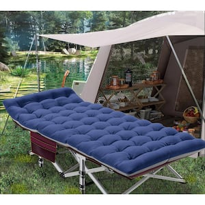 Camping Cot, Portable Folding Cots for Adults, Heavy Duty Outdoor Sleeping Cot Bed with Carry Bag