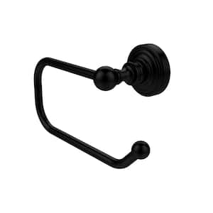 Waverly Place Collection European Style Single Post Toilet Paper Holder in Matte Black