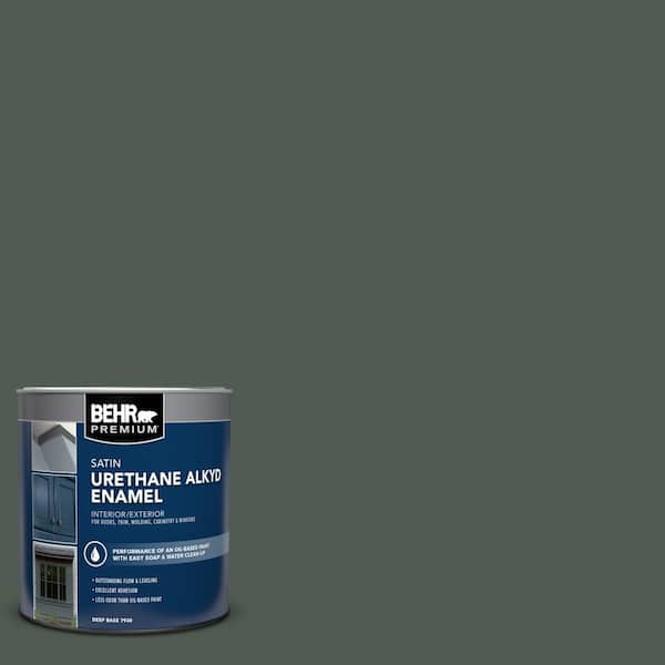BEHR PREMIUM 1 qt. #N420-7 Alpine Trail Satin Enamel Urethane Alkyd Interior/Exterior Paint