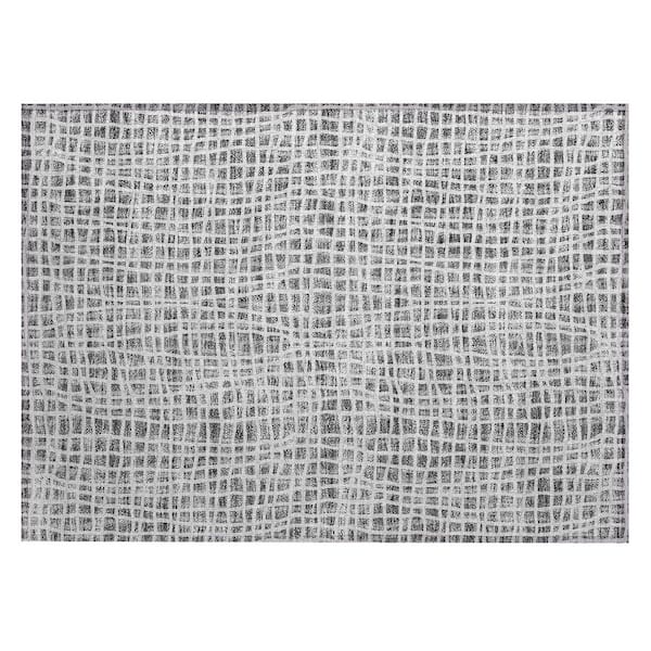 Chantille Machine Washable Indoor/Outdoor Abstract ACN729 Gray 1 ft. 8 in. x 2 ft. 6 in. Area Rug