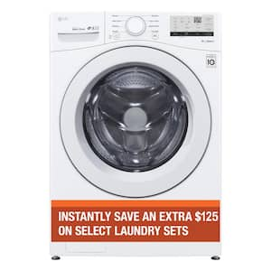 4.5 Cu. Ft. Stackable Front Load Washer in White with Coldwash Technology