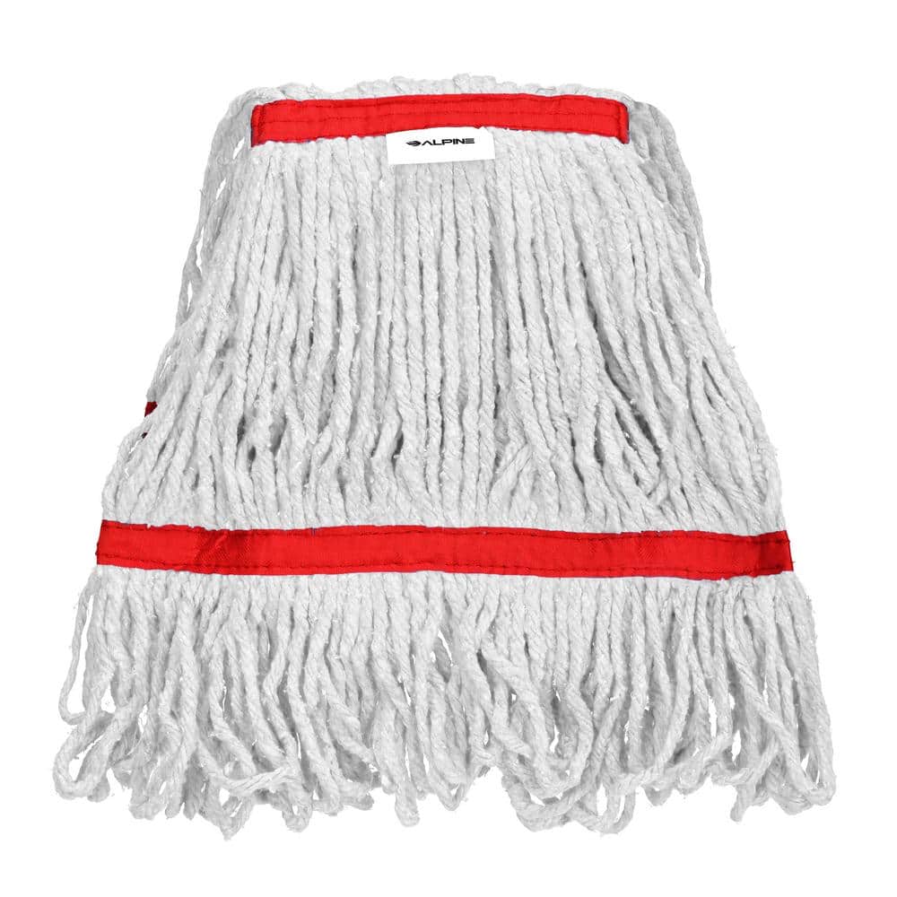 1 in. Head and Tail Bands Loop End 16 oz. Cotton Replacement Mop Head Refil