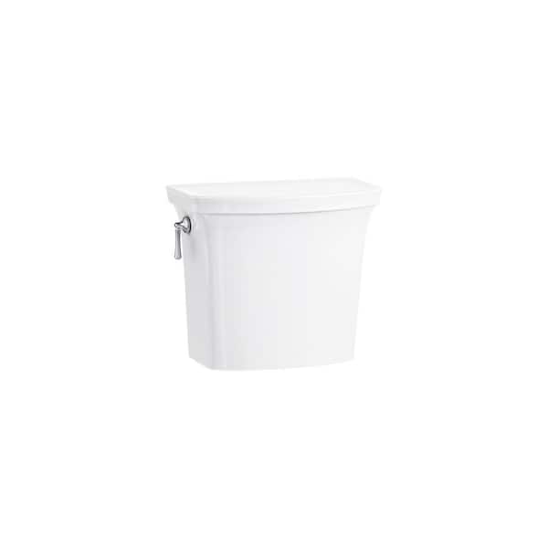 KOHLER Corbelle 1.28 GPF Gravity Fed Single Flush Toilet Tank Only with Continuous Clean Technology in Ice Grey