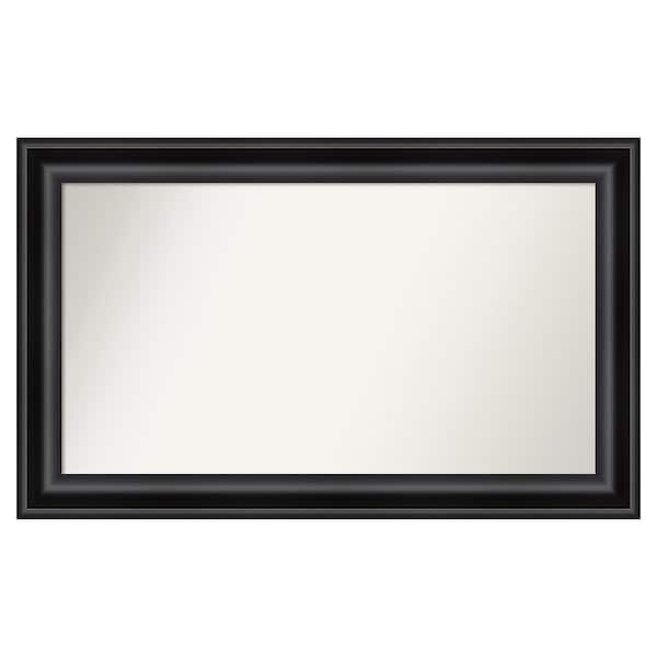 Amanti Art Grand Black 43.75 in. W x 26.75 in. H Custom Non-Beveled Recycled Polystyrene Framed Bathroom Vanity Wall Mirror