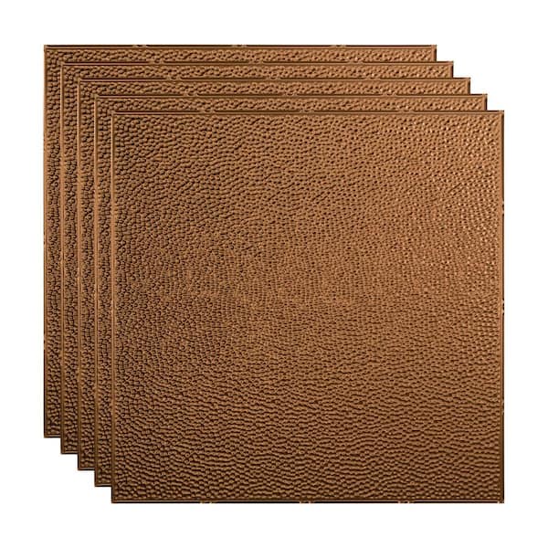 Fasade Border Fill 2 ft. x 2 ft. Oil Rubbed Bronze Lay-In Vinyl Ceiling Tile (20 sq. ft.)