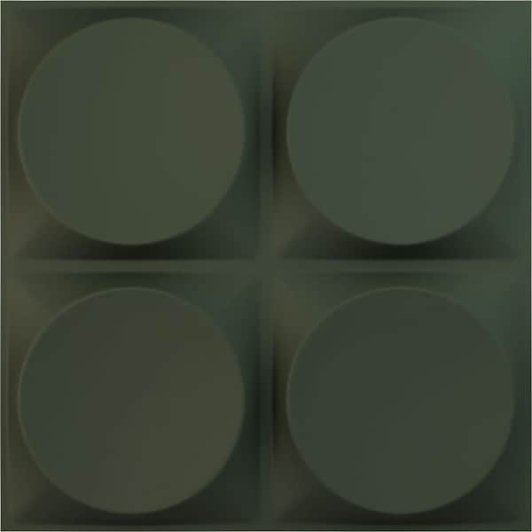 Ekena Millwork 19 5/8 in. x 19 5/8 in. Adonis EnduraWall Decorative 3D Wall Panel, Satin Hunt Club Green (12-Pack for 32.04 Sq. Ft.)