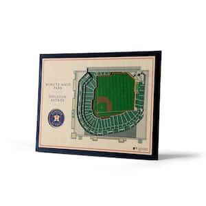 YouTheFan 2507125 12 x 12 in. MLB Houston Astros 3D Logo Series Wall Art