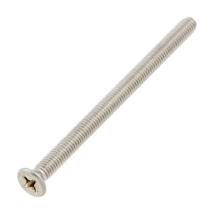 M4-0.7x60mm Stainless Steel Flat Head Phillips Drive Machine Screw 2-Pieces