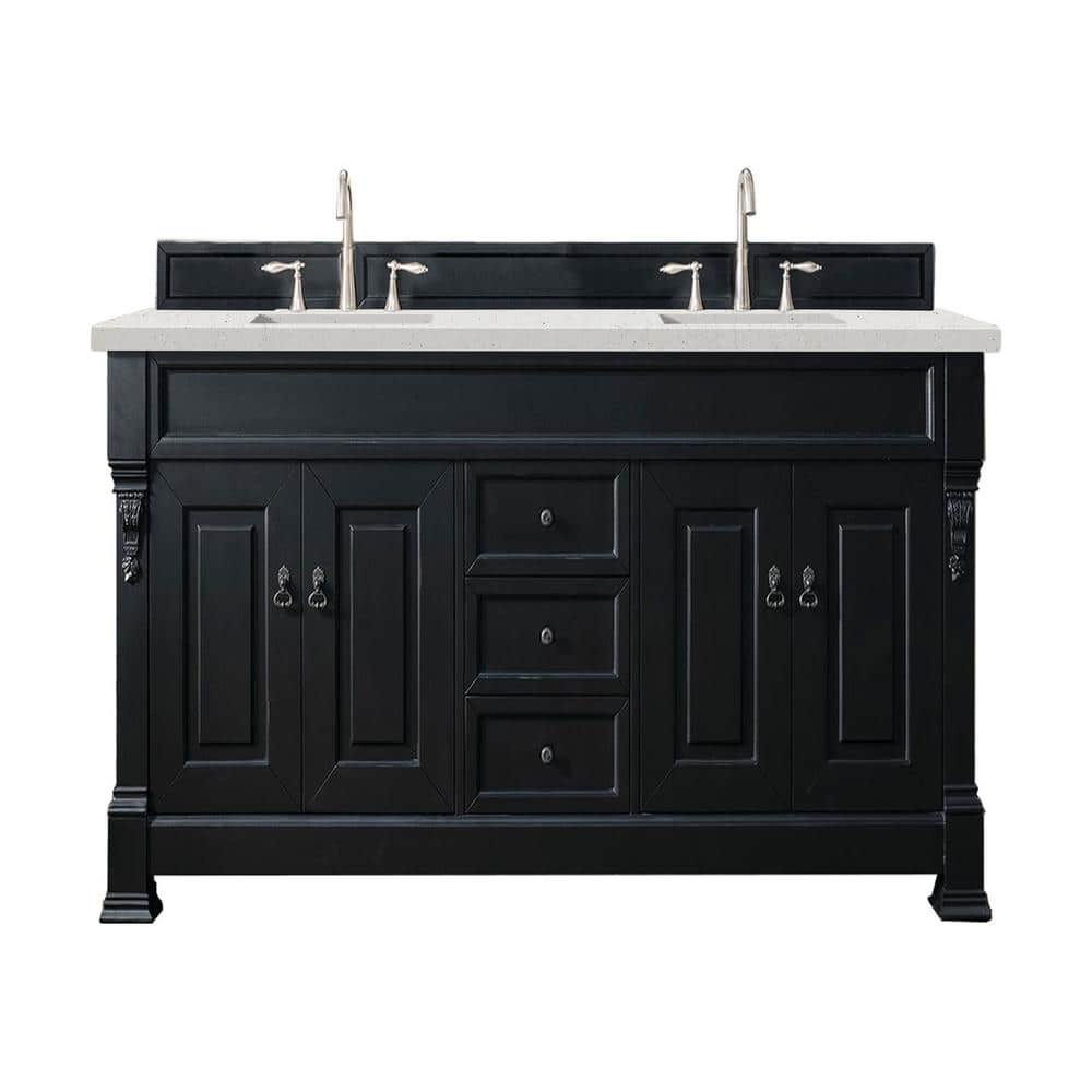 Brookfield 72.0 in. W x 23.5 in. D x 34.3 in. H Bathroom Vanity in Antique Black with Lime Delight Silestone Quartz Top price history on PriceWatchPro