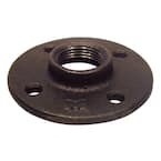 1/2 in. Black Malleable Iron Floor Flange Fitting