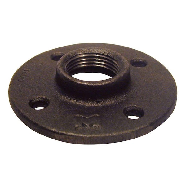 Southland 1/2 in. Black Malleable Iron Floor Flange Fitting