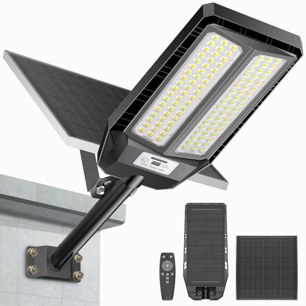 9000-Watt Equivalent 160000 Lumens 260° Black Motion Sensing Dusk to Dawn 