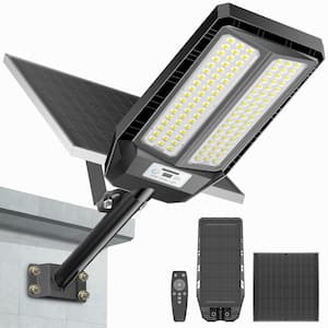 9000-Watt Equivalent 160000 Lumens 260° Black Motion Sensing Dusk to Dawn Integrated LED Flood Light