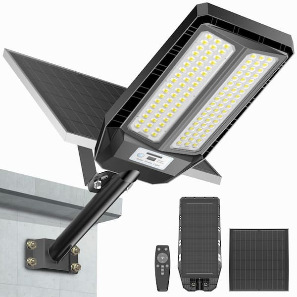 9000-Watt Equivalent 160000 Lumens 260° Black Motion Sensing Dusk to Dawn Integrated LED Flood Light