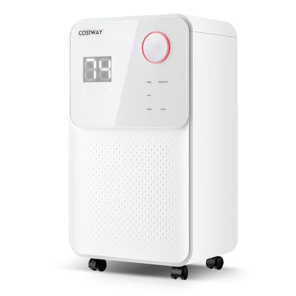 Costway 32-Pints 2000 sq.ft. Dehumidifier for Home and Basements w/3-Color Digital Display