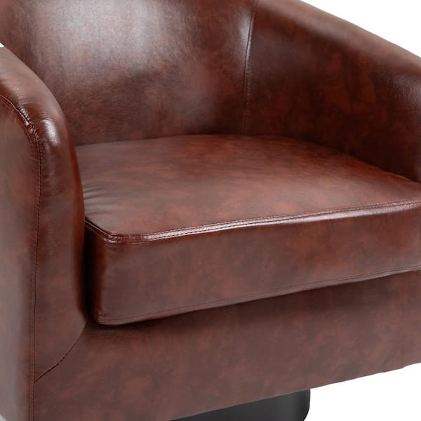 Mlmh & Kngwa 29.5" W Swivel Accent Barrel Chair Upholstered